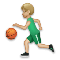 Man Bouncing Ball- Medium-Light Skin Tone emoji on LG